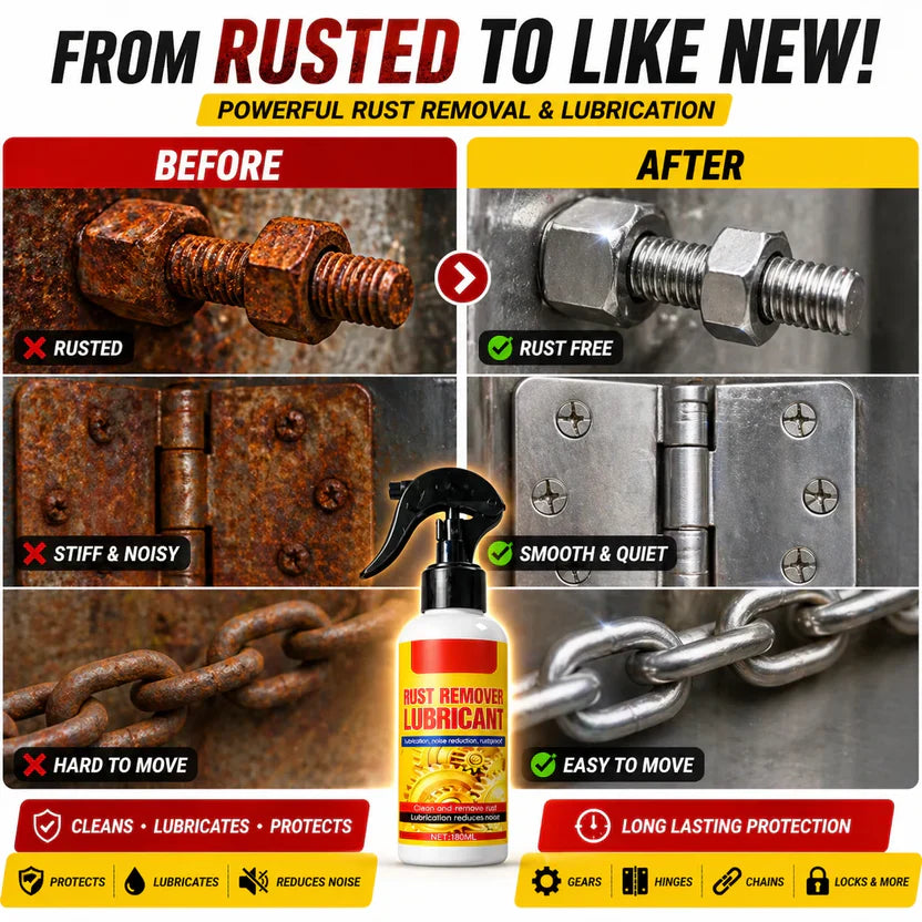 Rust Remover Spray for Car & Bike – Multi-Purpose Metal Rust Cleaner | Instant Rust-Off & Protect Formula (1 Pc)
